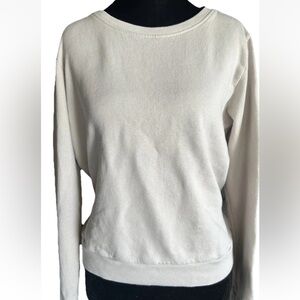 All Saints Women's Cream Crewneck Sweater